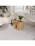 Tom Schneider Wave nest of tables oak three piece set - British product