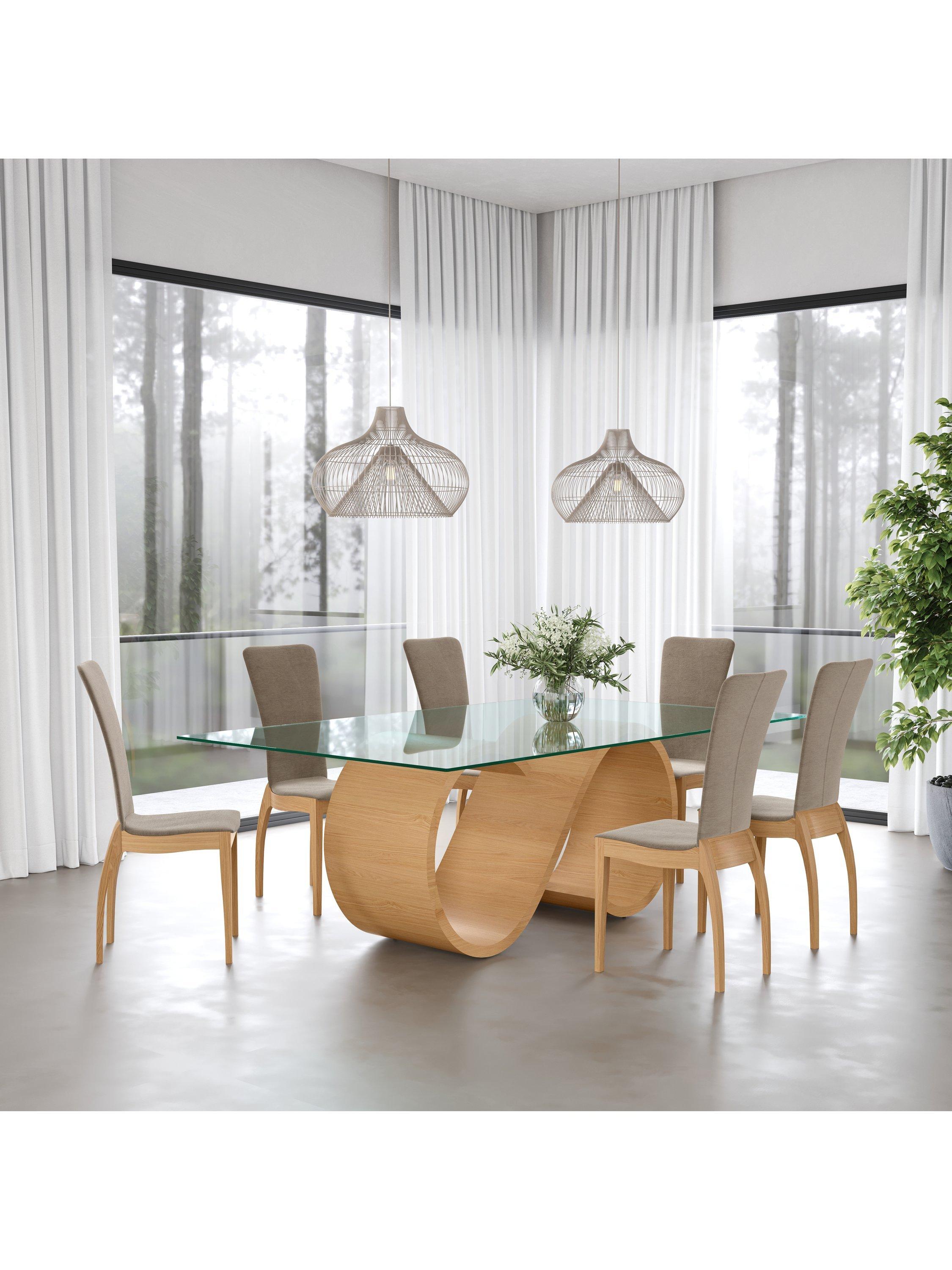 Tom Schneider Sasha dining chair in walnut finish - British product