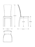 Tom Schneider Sasha dining chair in walnut finish - British product