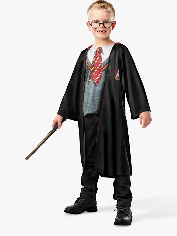 Kids Harry Potter Deluxe School Robe Costume Set with Wand and Accessories
