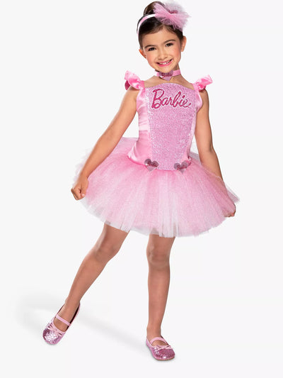 John Lewis Barbie Kids' Ballerina Costume Pink- Buy online at McGrocer