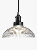 Industville Brooklyn glass dome pendant light 30cm, UK version
