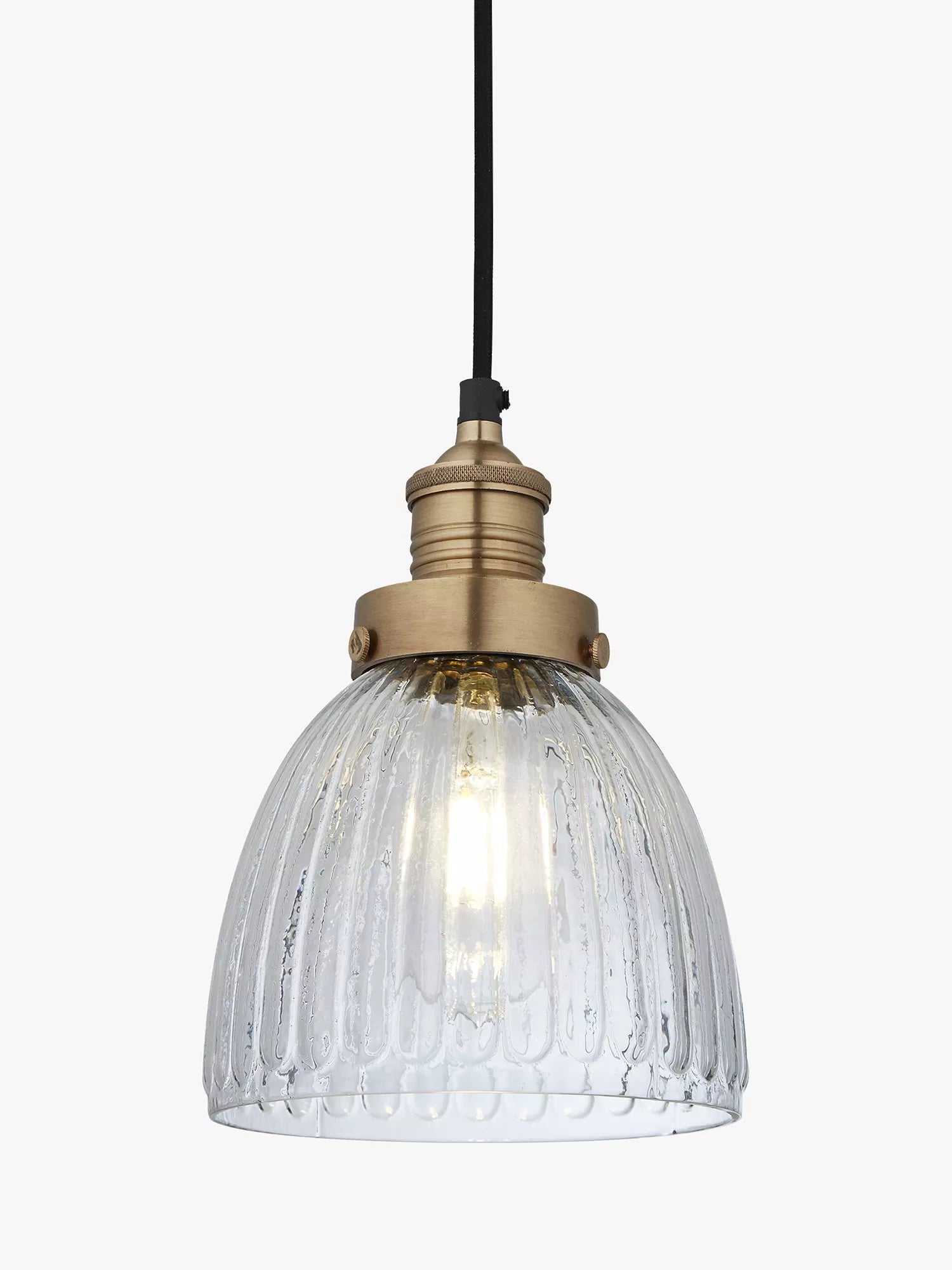 Industville Brooklyn Glass Cone Pendant Light, imported from the UK