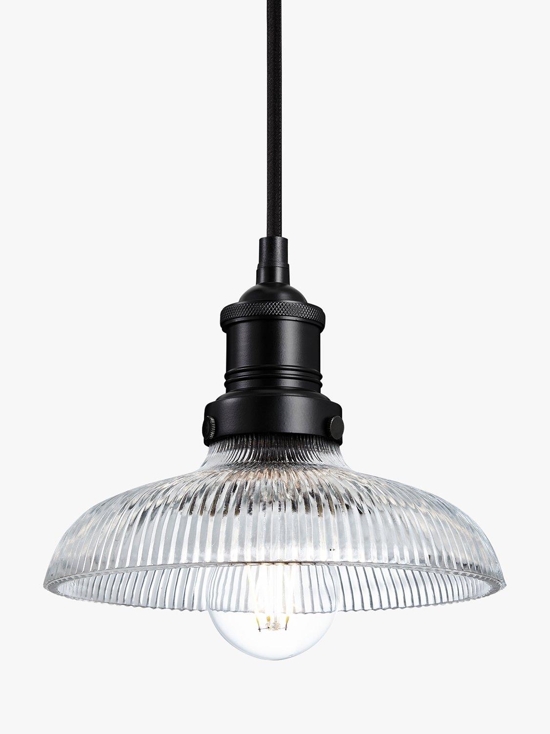 Industville Brooklyn glass dome pendant light 20cm, imported from the UK
