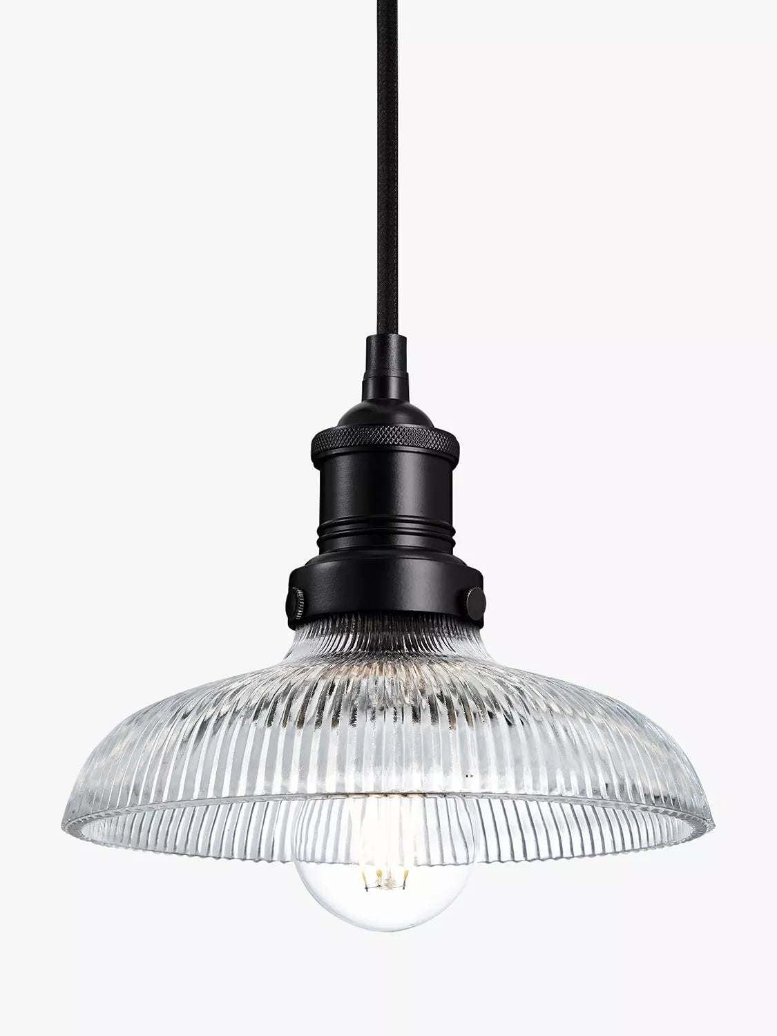 Industville Brooklyn Glass Dome Pendant Ceiling Light 20cm
