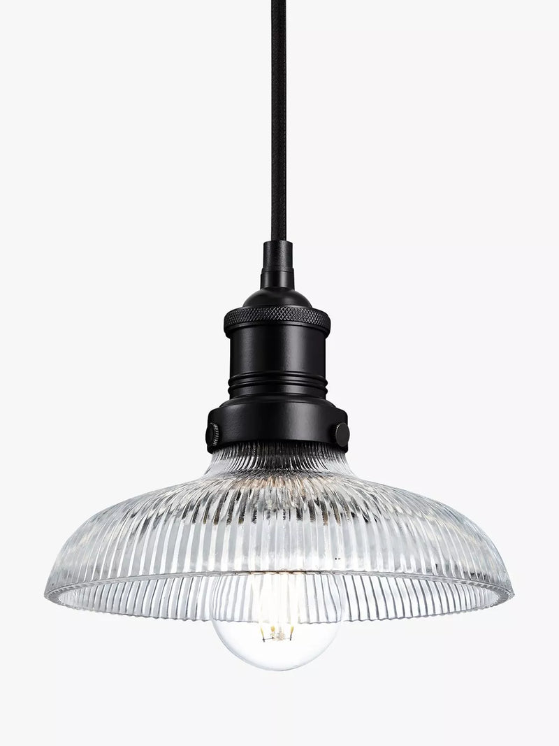Industville Brooklyn Glass Dome Pendant Ceiling Light 20cm