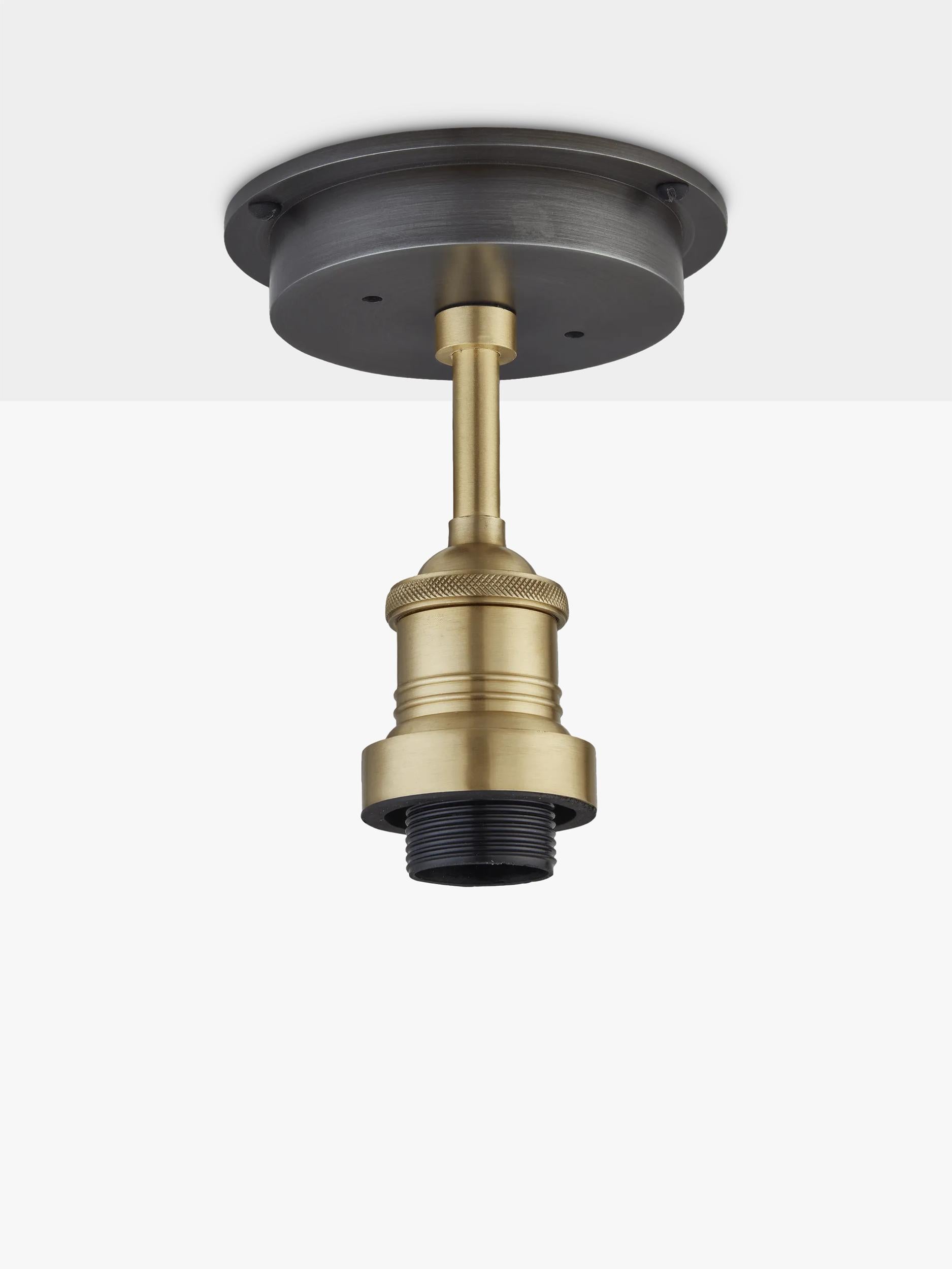 Industville flush mount glass globe ceiling light - British product
