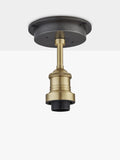Industville flush mount glass globe ceiling light - British product