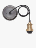 Industville Brooklyn pendant light brass metal glass (British brand)