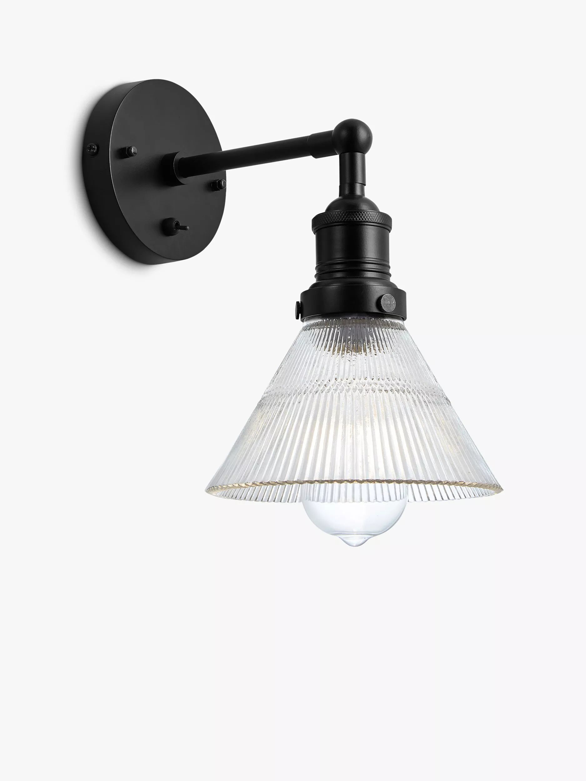 Industville Brooklyn Glass Funnel Wall Light