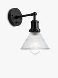 Industville Brooklyn glass funnel wall light - British product