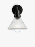 Industville Brooklyn glass funnel wall light - British product