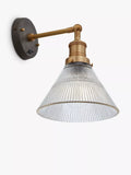 Industville Brooklyn glass funnel wall light - British product