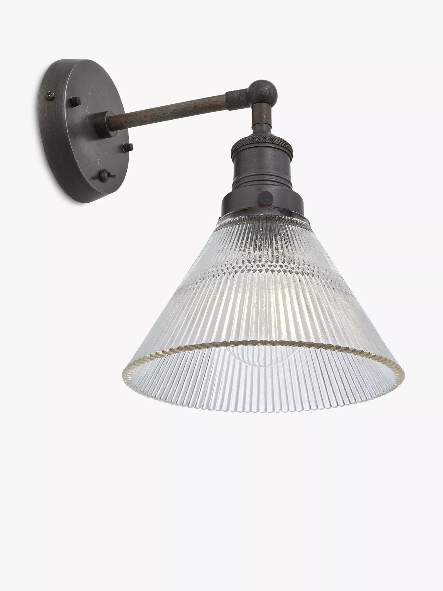 Industville Brooklyn Glass Funnel Wall Light