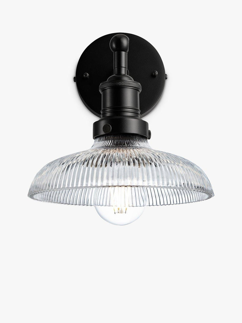 Industville Brooklyn Glass Dome Wall Light - British product