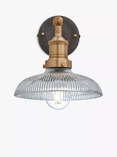 John Lewis Industville Brooklyn Glass Dome Wall Light- Buy online at McGrocer
