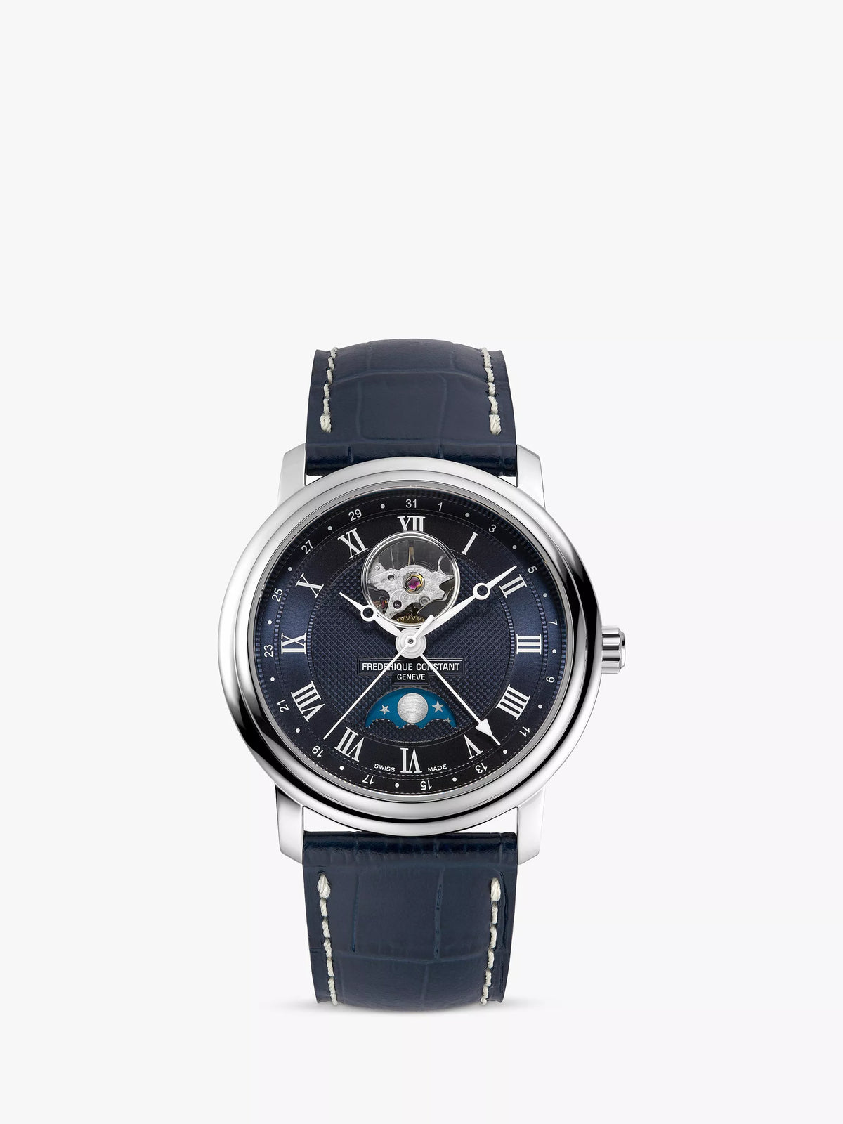 Frederique Constant Classics Heart Beat watch blue 40mm (British brand)