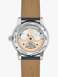 Frederique Constant men's classic moonphase watch blue dial leather strap - British product