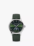 Frederique Constant FC-716 Men's Classic Moonphase Date Manufacture Leather Strap Watch