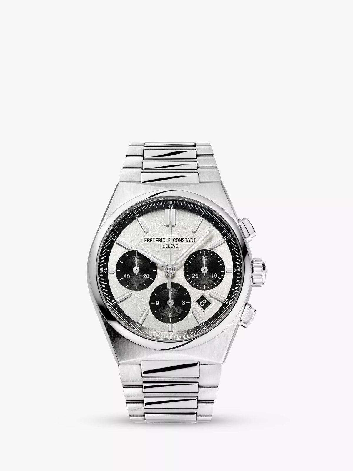 Frederique Constant Highlife Chronograph Automatic silver watch 41mm, UK version
