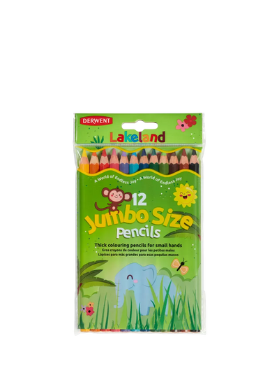 John Lewis Derwent Jumbo Colouring Pencils Pack of 12- Buy online at McGrocer