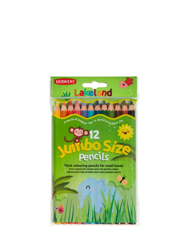 Derwent jumbo colouring pencils pack of 12 - British product