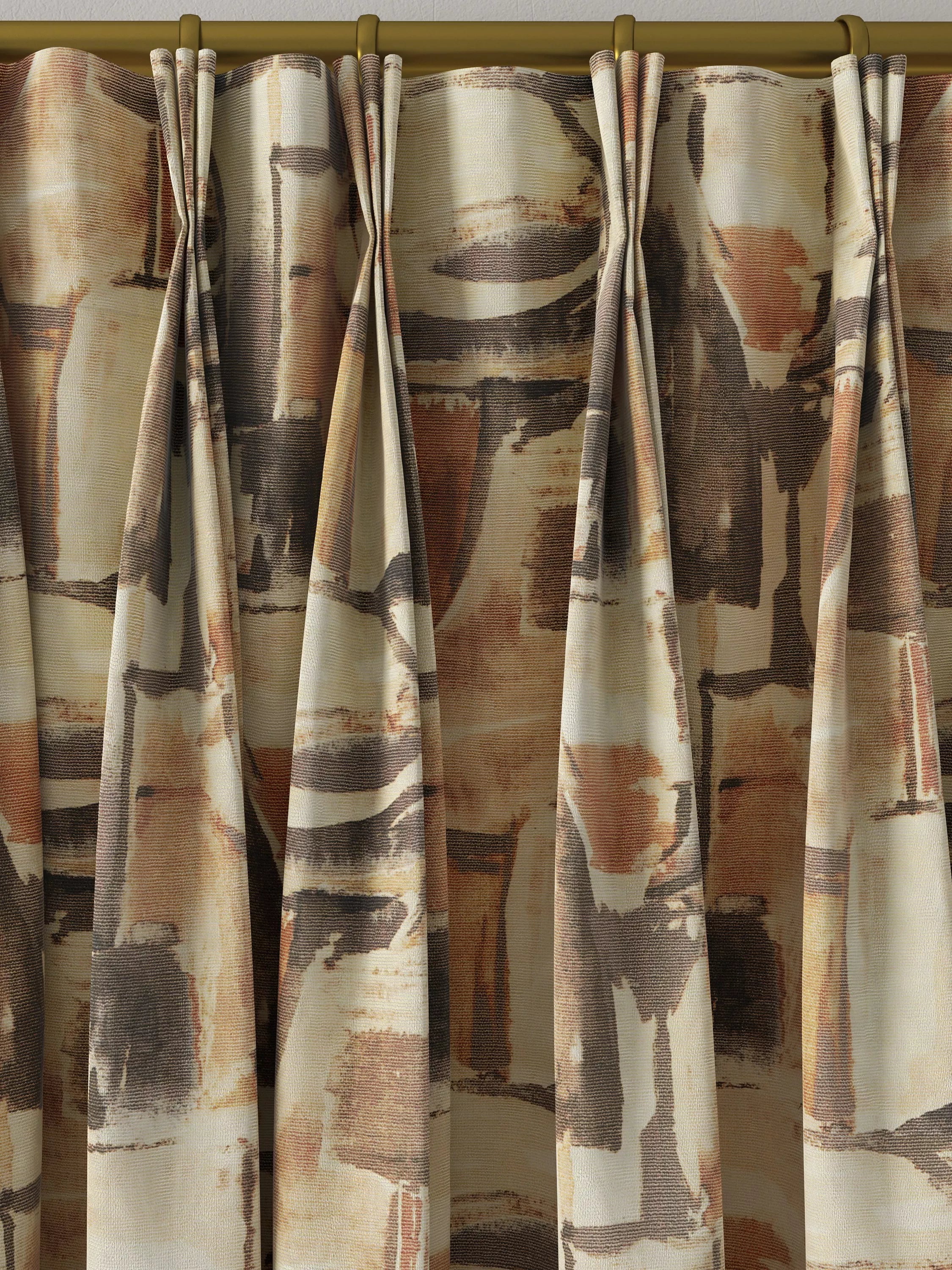 Clarke & Clarke Figura curtains in Linen/Charcoal, UK version
