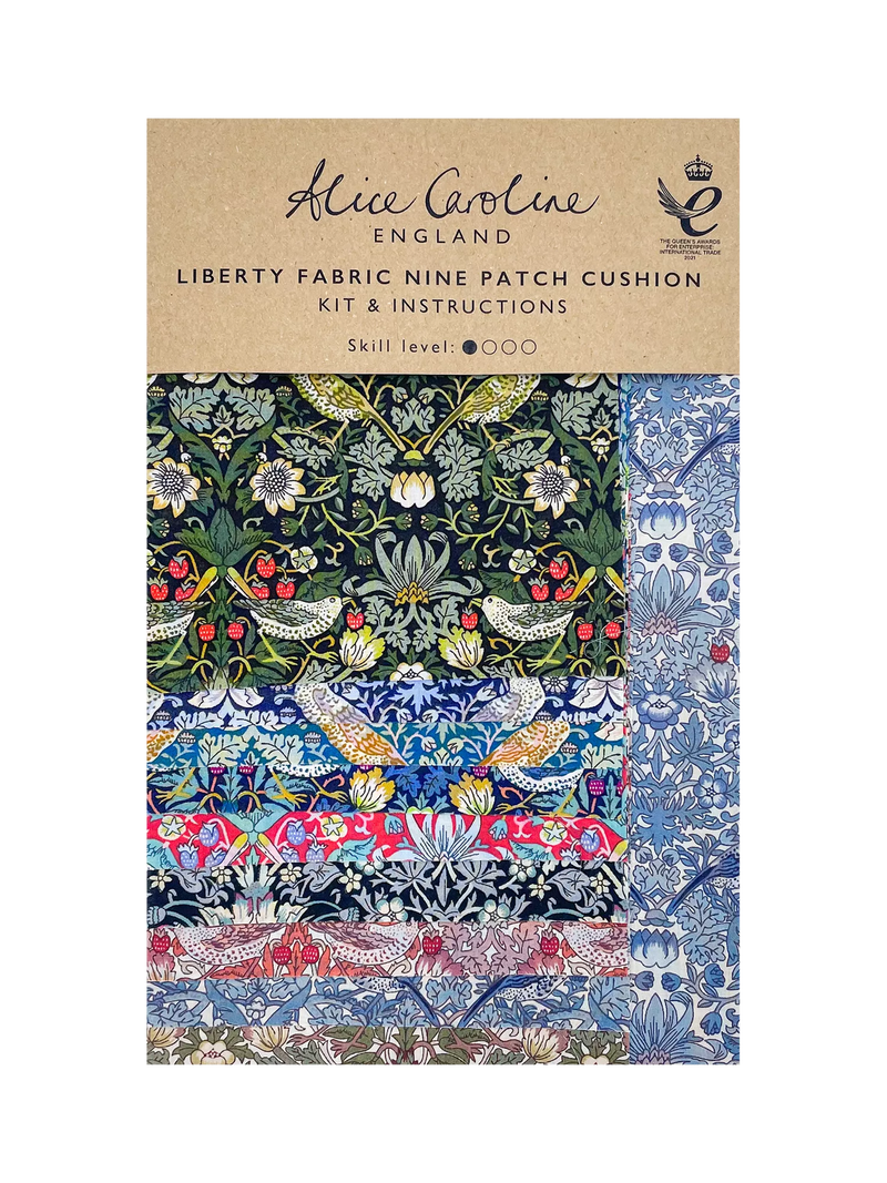 Alice Caroline nine patch cushion cover kit, imported from the UK