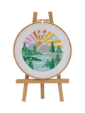 Caterpillar Cross Stitch Wandering Peaks cross stitch kit 13x13cm, UK version