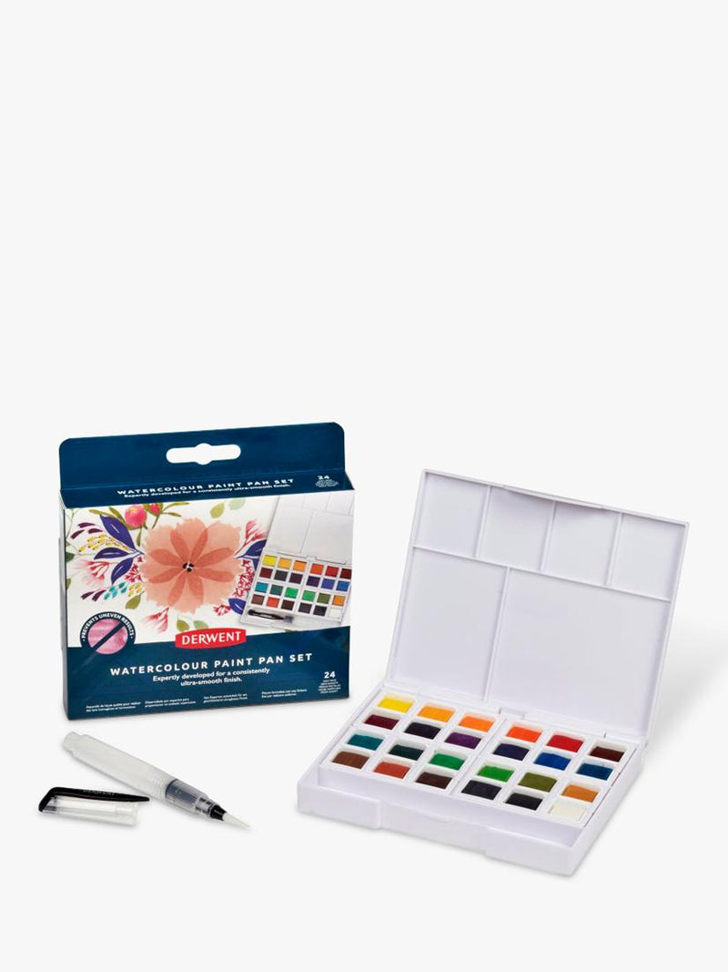 Derwent watercolour paint pans set of 24 - British product