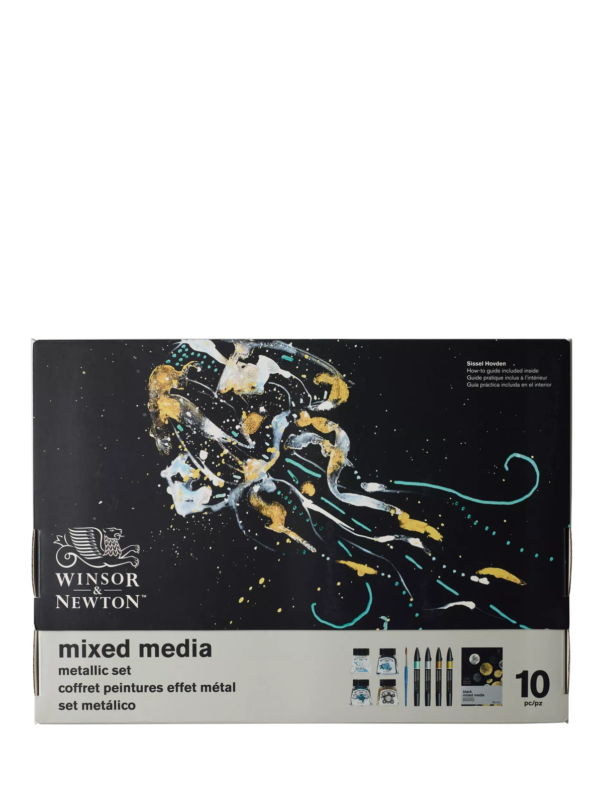 Winsor & Newton metallic mixed media art set with markers and inks (British brand)
