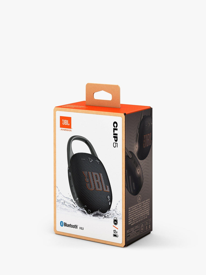 JBL Clip 5 portable speaker black - British product