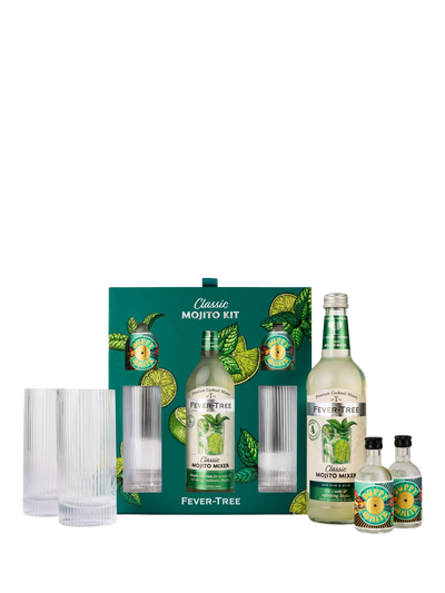 Mojito Cocktail-Set mit Rum, Mixer und Gläsern, 50cl