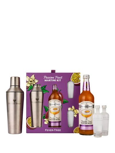 John Lewis Passionfruit Martini Cocktail Set with Vodka Miniatures and Shaker, 50cl- Buy online at McGrocer