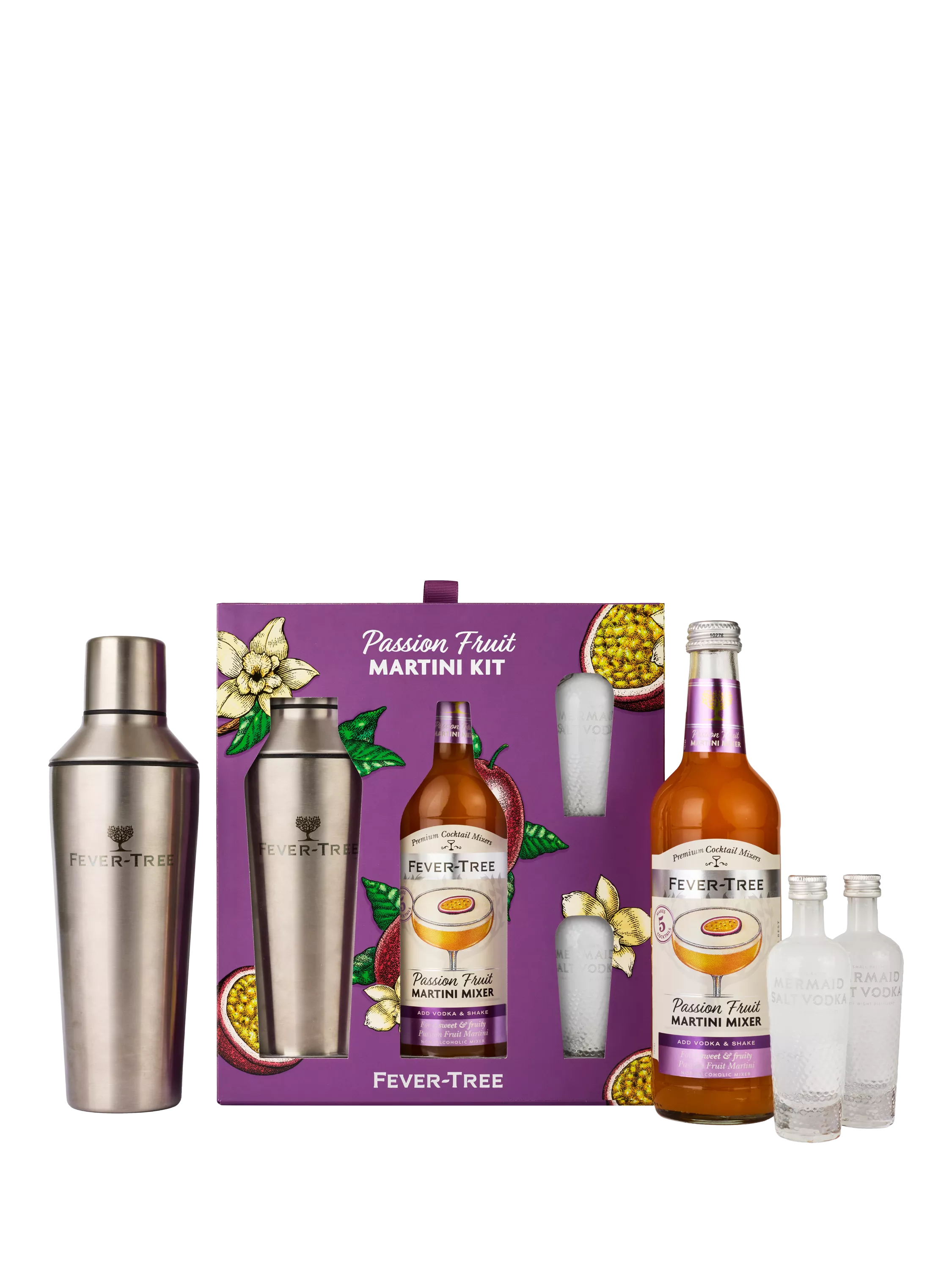 Fever-Tree passionfruit martini set with shaker 50cl - British product