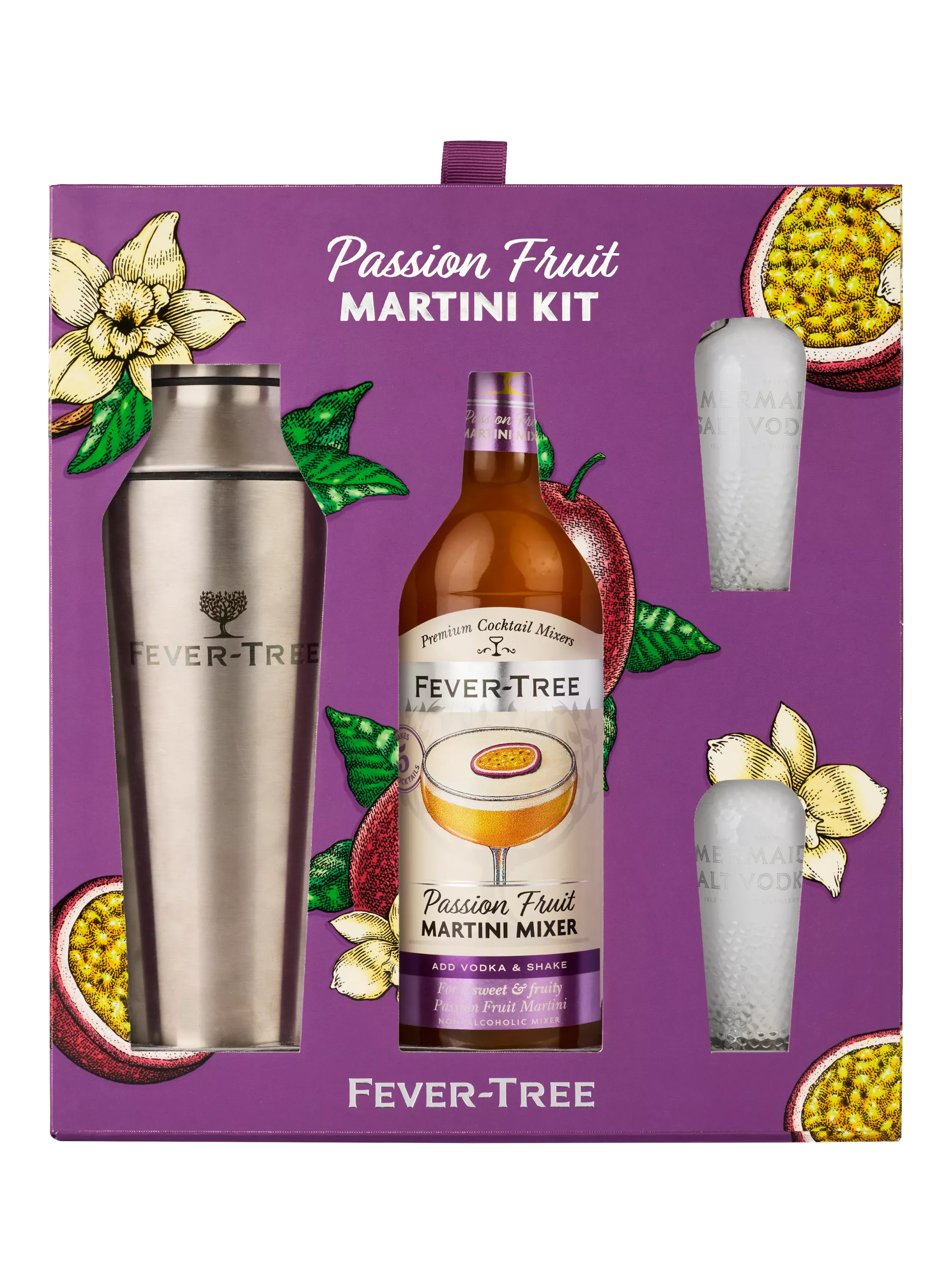 Fever-Tree passionfruit martini set with shaker 50cl - British product