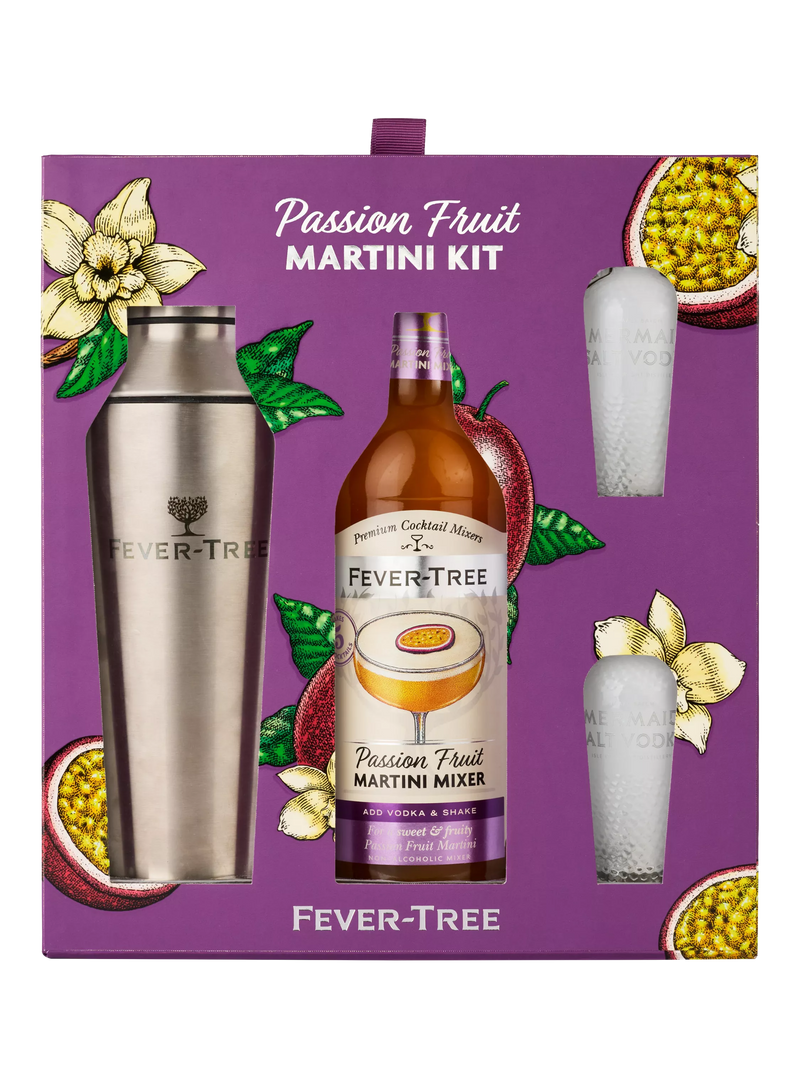Fever-Tree passionfruit martini set with shaker 50cl - British product