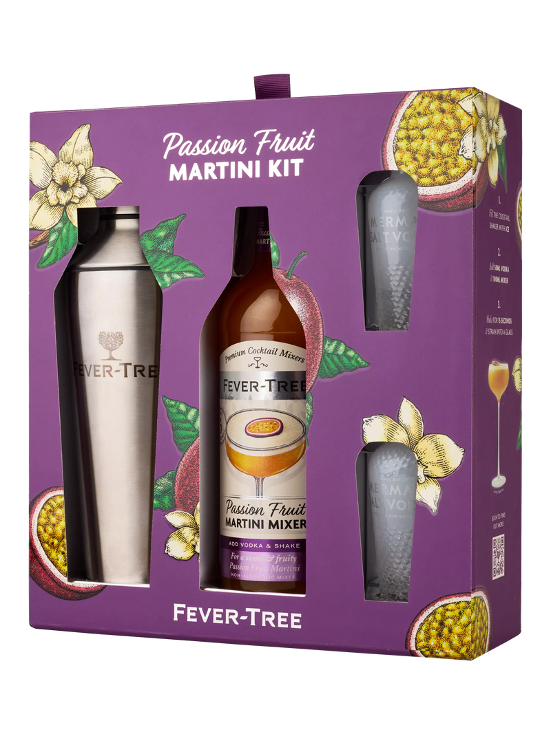Fever-Tree passionfruit martini set with shaker 50cl - British product
