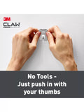 3M CLAW picture hanger silver pack of 2, 20kg - British product