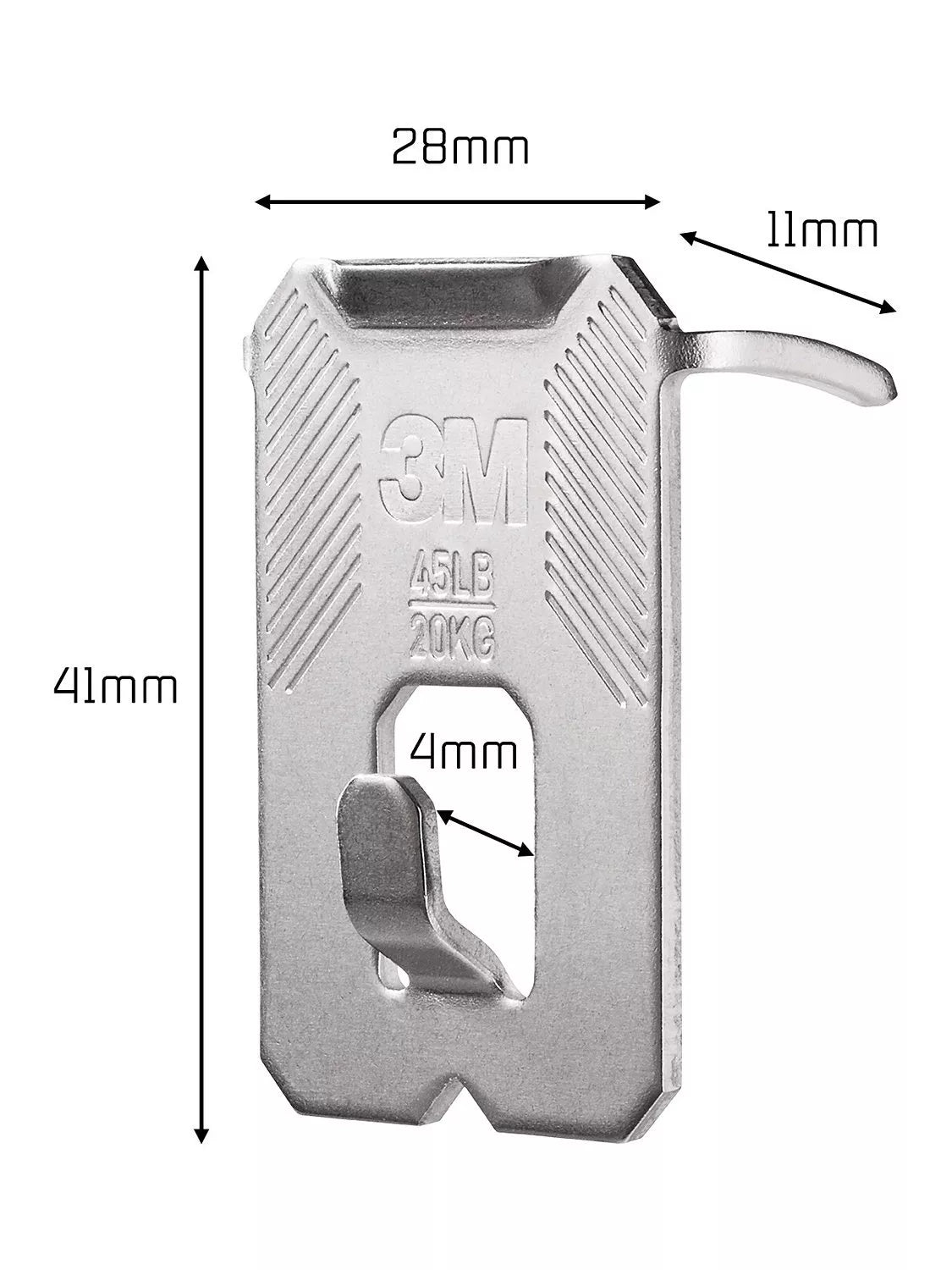 3M CLAW picture hanger silver pack of 2, 20kg - British product