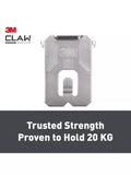 3M CLAW picture hanger silver pack of 2, 20kg - British product