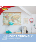 Command Medium Clear Hanging Hooks Pack of 2 900g - British product