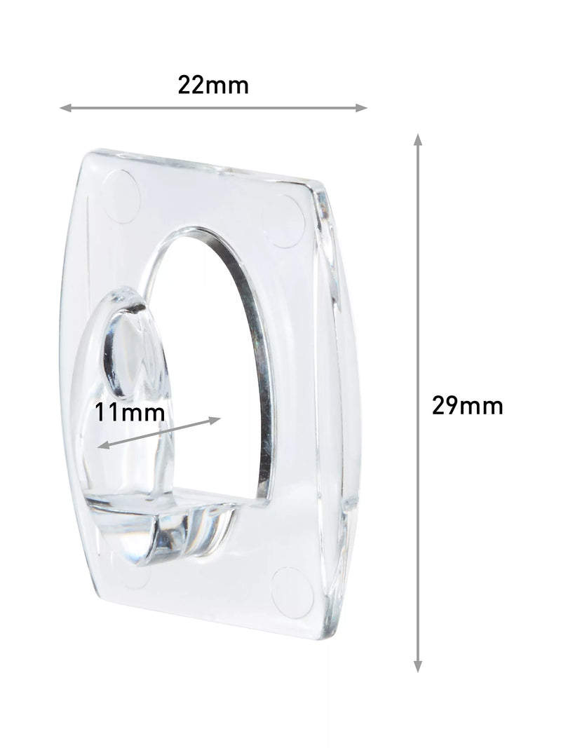 Command mini clear hooks pack of 6 (British brand)