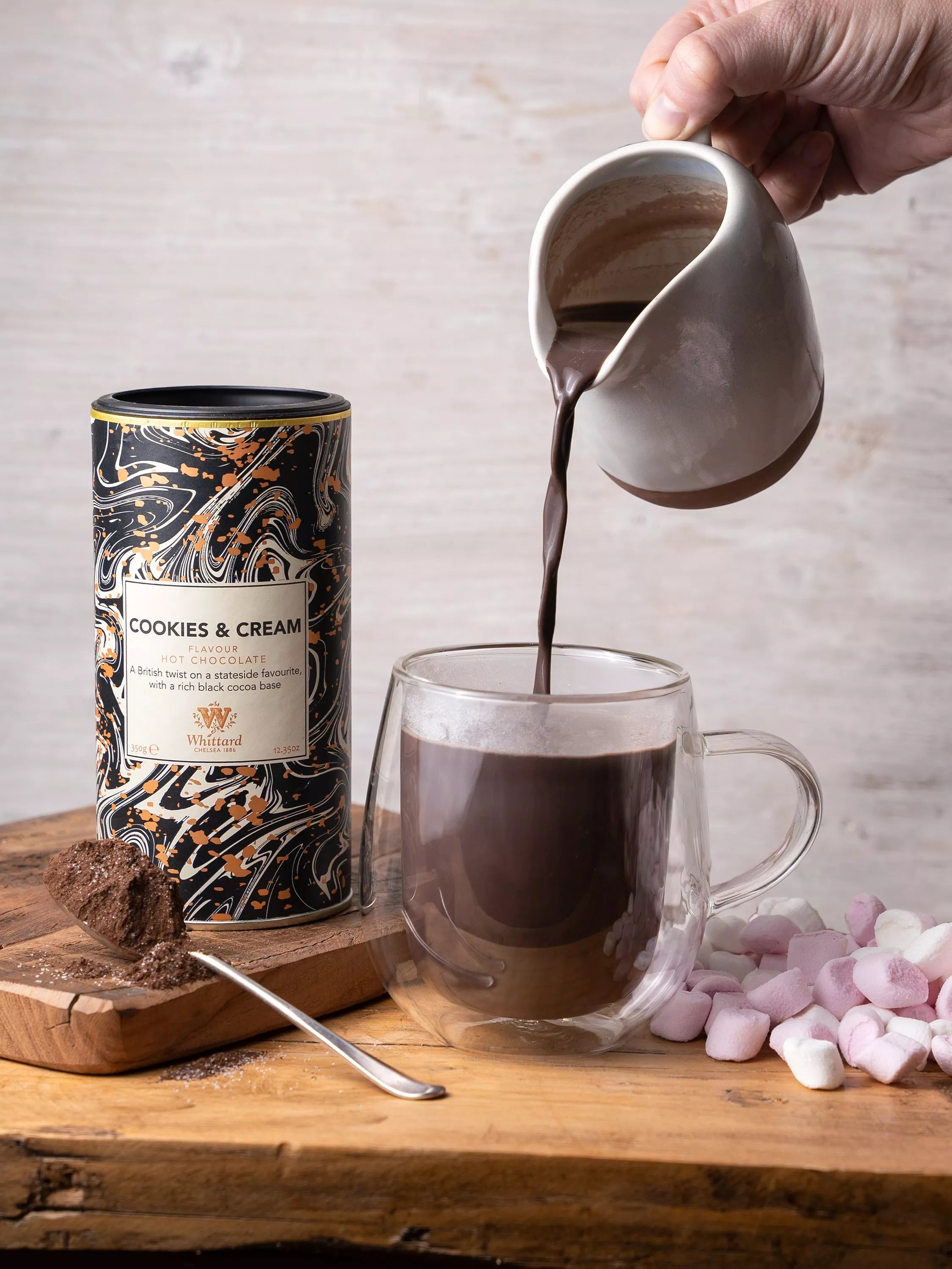 Whittard Cookies & Cream Hot Chocolate 350g (British brand)