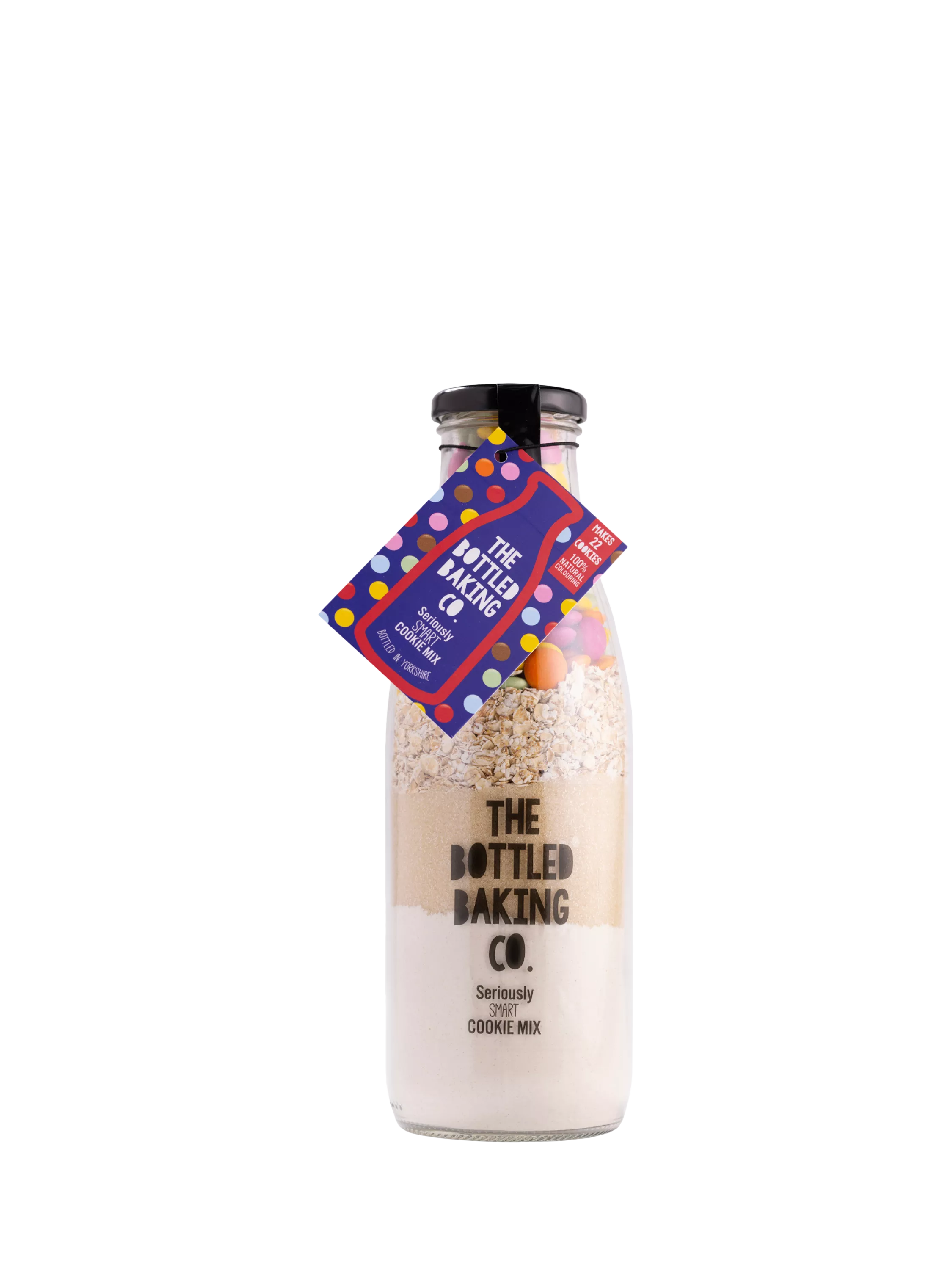The Bottled Baking Co. oat-based smartie cookie baking mix 550g (British brand)