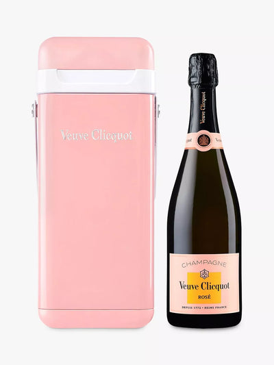 John Lewis Veuve Clicquot Rosé Champagne with Cooler 75cl- Buy online at McGrocer