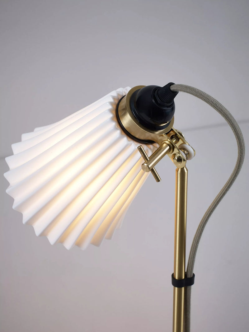 Original BTC Hector Pleat floor lamp natural, UK version