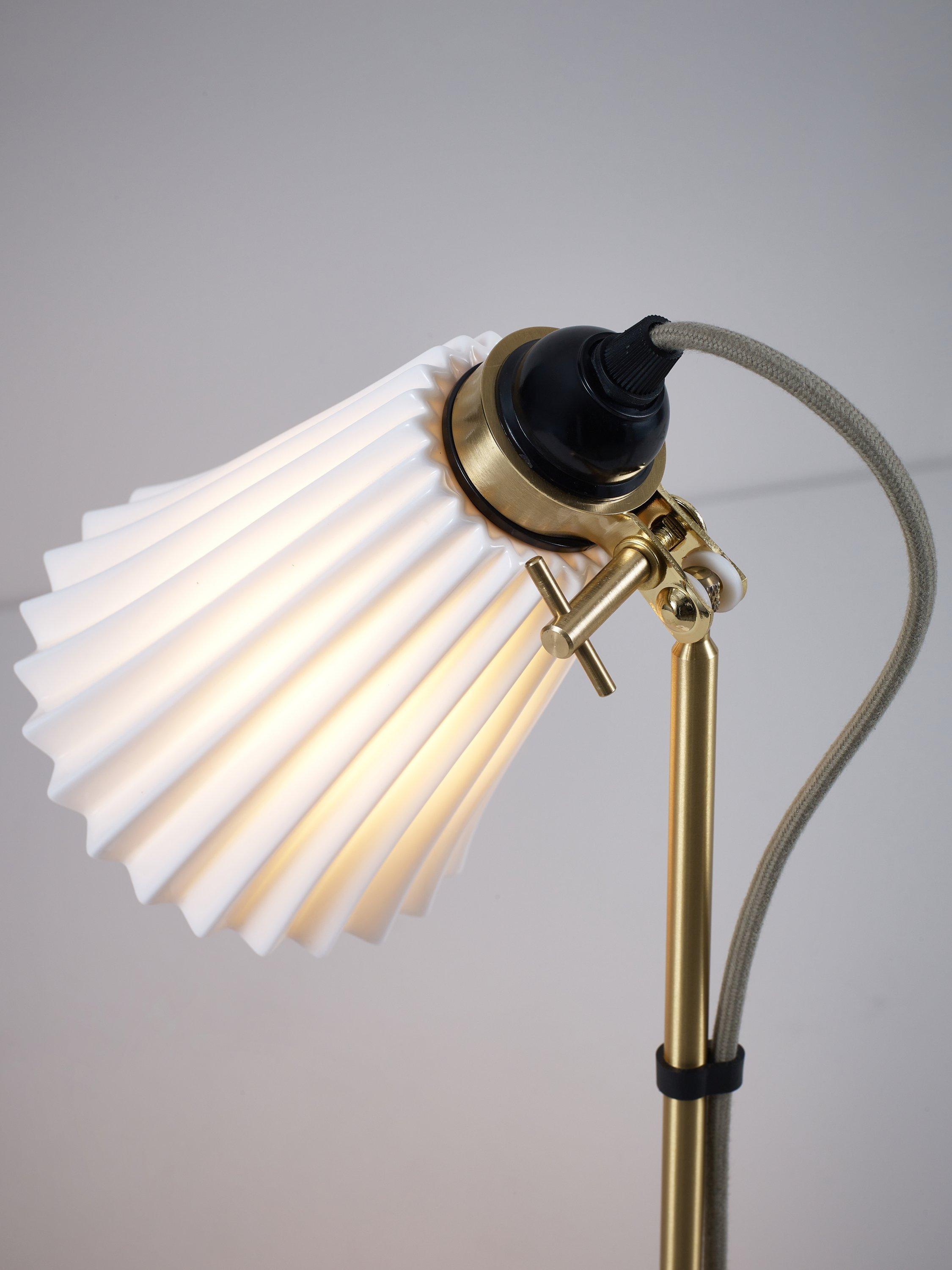 Original BTC Hector Pleat floor lamp natural, UK version