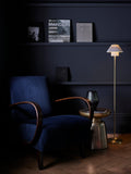 Original BTC Oxford floor lamp bone china satin brass - British product