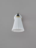 Original BTC Hector Pleat wall light natural bone china, imported from the UK